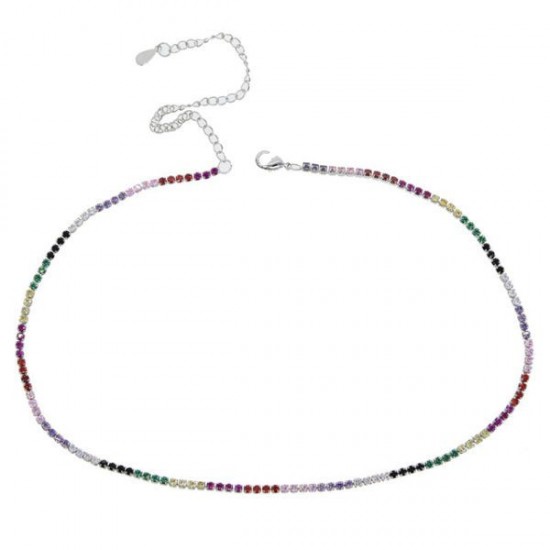 Wholesale Tennis Chain Necklace Jewelry Set With Gold Wholesale Tennis Chain Necklace Jewelry Set With Gold